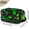 Video Game Bright Green Toiletry Bag for Boys Men, Travel