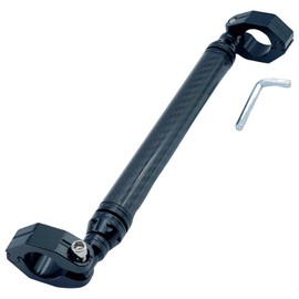 TIGRE BLANC Motorcycle Handle Brace Clamp Bar Universal Handle Bar Adjustment Length Adjustment Custom Parts Carbon 22.2 φ Black