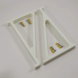Jabtek Skateboard Shelf Wall Mount Wall Bracket (turn your skateboard into a shelf) (8.0" DECK, WHITE)