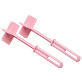 Mind Reader Meat Chopper Spatula, Heat Resistant Kitchen Tool for Mixing, Cutting, Mashing, Dicing Ground Beef, Avocado, Pack of 2, Nylon, Pink