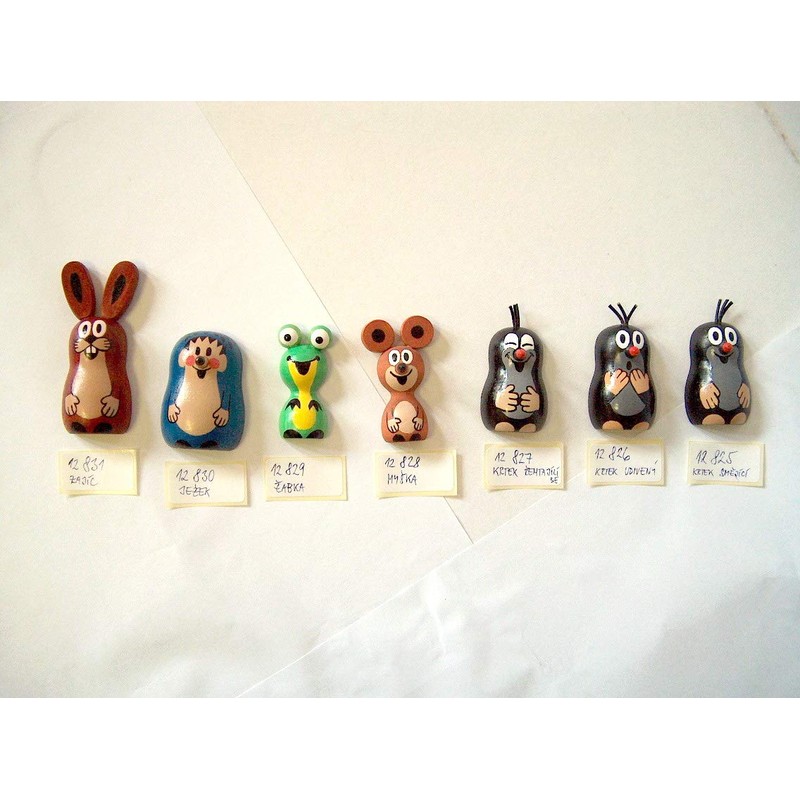 DETOA KRTEK "Rabbit" Wooden Magnet, Interior Goods, Made in Czech