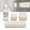 Woodten White Ring Box Ring Box Premium Velvet Interior Ring