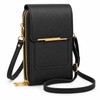 Touchscreen Phone Crossbody Bag for Women – Sequined PU Wallet