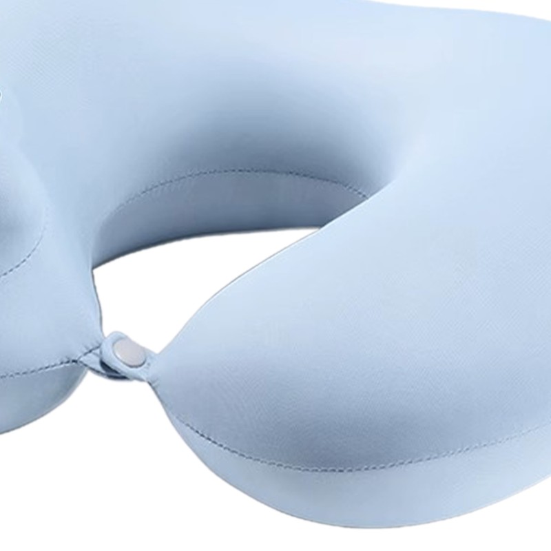 Neck Pillow U Shape Portable Press Inflatable Ice Silk Travel