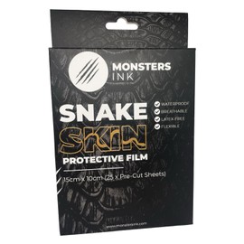 Monsters Ink Matte Second Skin Tattoo Cover Tattoo Aftercare Bandage, Tattoo Wrap Film, Tattoo Skin, Tattoo Protection Film & Waterproof Dressings (25cm x 2m Roll)