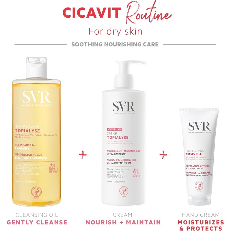 SVR Cicavit Crema Protectora para Manos para Piel Irritada y