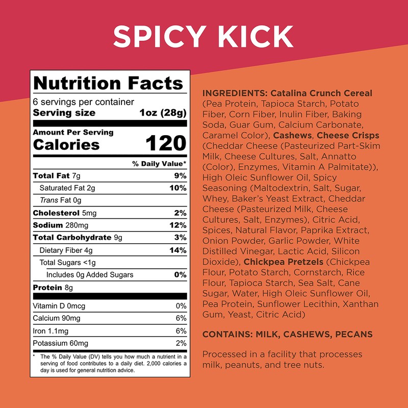 Catalina Crunch Mix Spicy Kick Keto Snack Mix | Keto