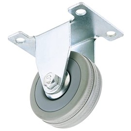 Draper 65472 50mm Dia Plate Fixing Rubber Castor-S.W.L 50Kg 50 mm