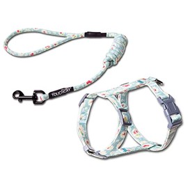Touchcat ® 'Radi-Claw' Durable Cable Cat Harness and Leash Combo