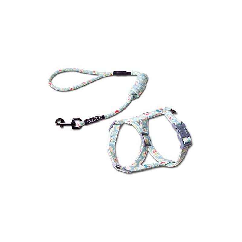 Touchcat ® 'Radi-Claw' Durable Cable Cat Harness and Leash Combo