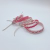 Fablinks Pink Braided Bracelets for Women, Adjustable Bracelets for Teens,