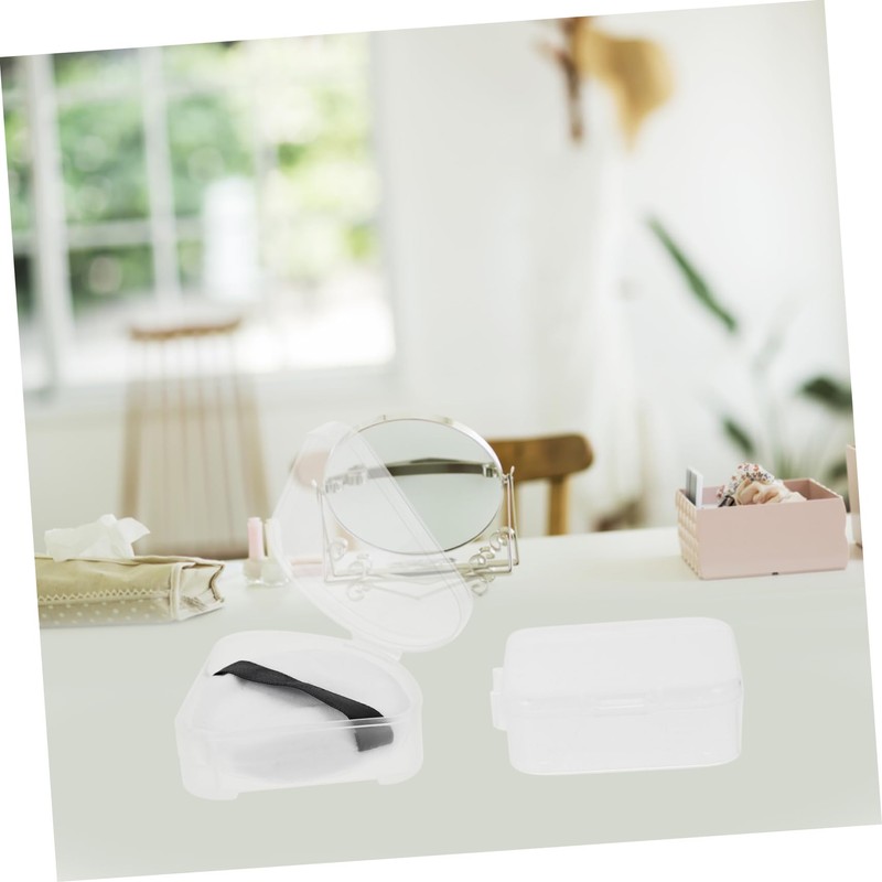 BIUDECO 8pcs Makeup Sponge Storage Case Triangular Square Plastic Puff
