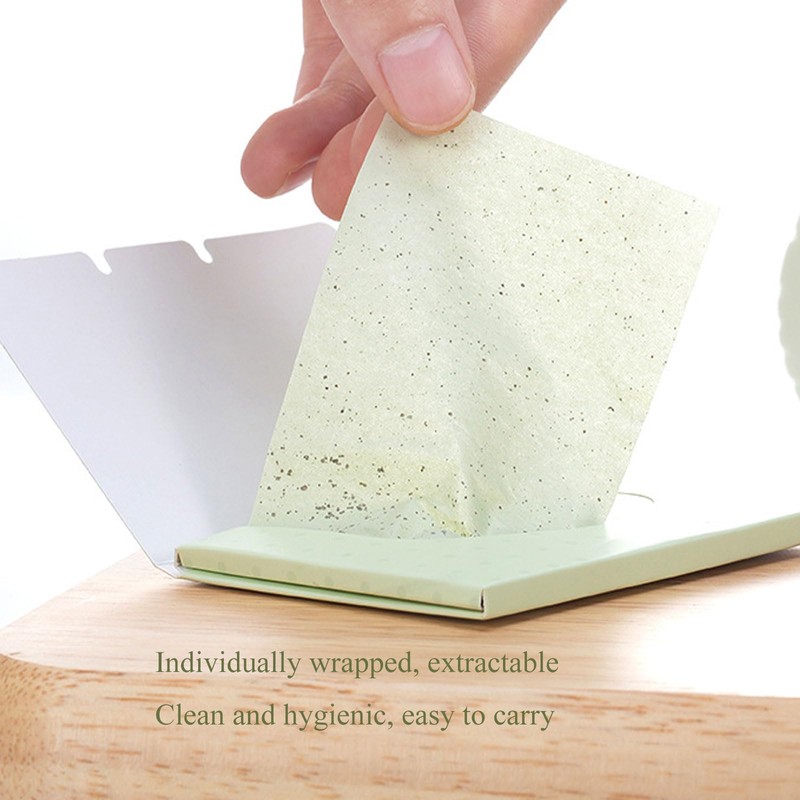 600 Sheets Green Tea Face Blotting Papers Oil Absorbing Sheets