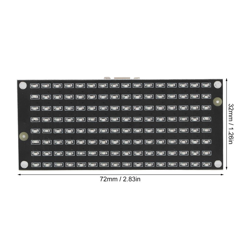 LED Matrix Control Module 8x16 Panel IC2 Communication Display DC3.3‑5V