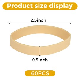 Size #82 Tactical Rubber Bands - 60Pieces Heavy Duty Rubber bands, Extra Thick Wide Large UV Heat Cold Resistant Industrial Strong Elastic Rubber Bands for Survival Camping Biking Fishing