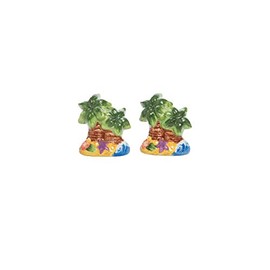 Beachcombers Palm Tree Salt & Pepper Set Multicolored