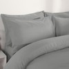 Brentfords Grey Pillow Cases 2 Pack, Housewife Pillowcases Bed Pillow