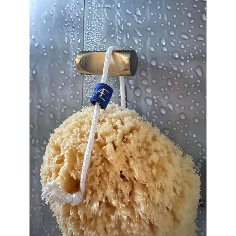 Aegini® Sea Gold XL Natural Sea Sponge, String Attachment, Premium