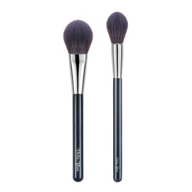 Vela.Yue Makeup Brush Set 2 Powder Brushes Highlight Brushes for Powder Highlighter Blush Powder Loose and Pressed