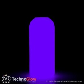 TechnoGlow Glow In The Dark Paint, Bright Purple - UV Reactive Luminescent Paint - 1 Fluid Ounce