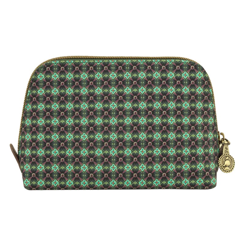 Coby Cosmetic Bag Triangle Small Clover Green 19/15 x 12