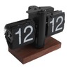 Flip Desk Clock Vintage 24 Hours Anti Slip Base Rotary