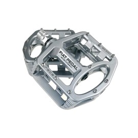 UPANBIKE Bicycle Pedals 9/16'' Spindle Bearings High Strength Non-Slip Large Flat Magnesium Alloy Platform Mountain Bike Road Bicycle Pedals (TITANIUM COLOR)