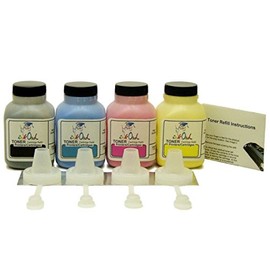 InkOwl Toner Refill Kit Replacement for HP W2020A, W2020X, W2021A, W2021X, W2022A, W2022X, W2023A, W2023X (414A/414X) (4-Pack)