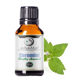 uh*Roh*Muh Cornmint Essential Oil - 100% Pure & Natural Essential Oil for Aromatherapy, Home Essential Diffuser Oil, Refreshing Minty Aroma for Aromatherapy and Skincare - Sourced from India 10ml