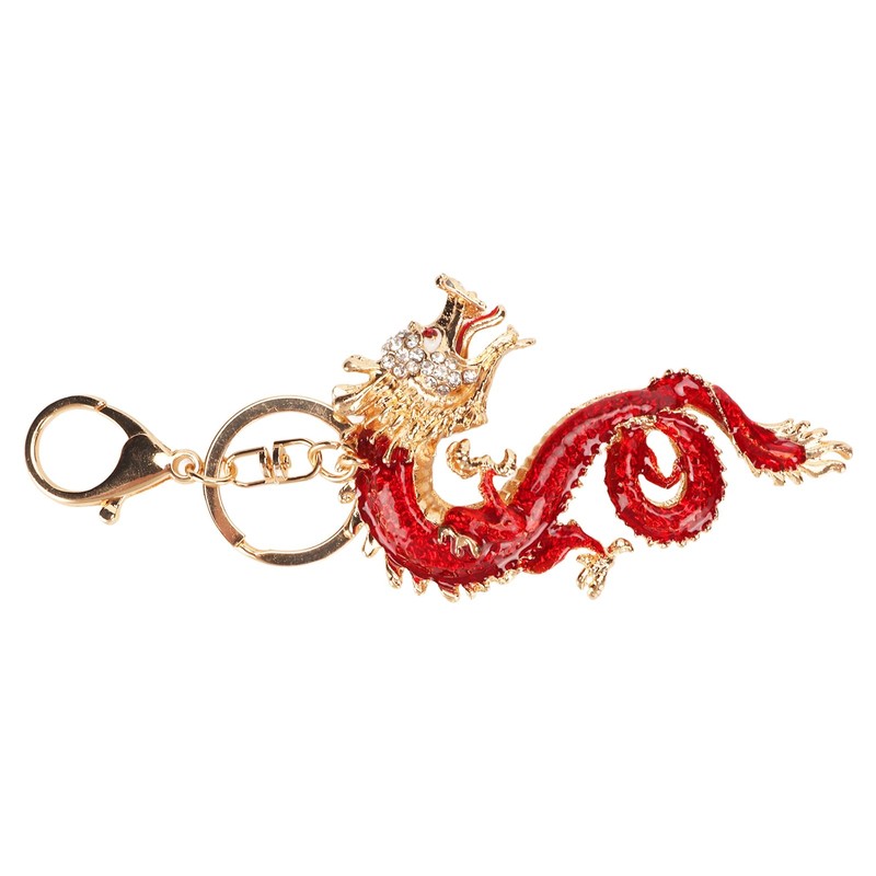 Chinese Dragon Keychain Lucky Charm Exquisite Bag Charm for Car