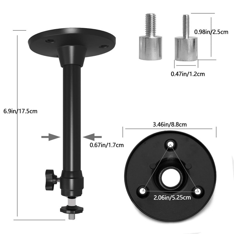 Aswalling Projector Brackets Folding Camera Tripod Stand Rotate 360 Degree