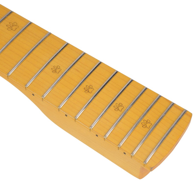 Electric Guitar Neck Yellow Maple Wood 22 Frets Musical Instrument