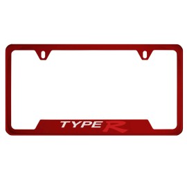 MVP Red License Plate Frame For Type R