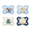 MAM Original Day & Night Soothers, 0-6 Months, Fox/Moon, Pack