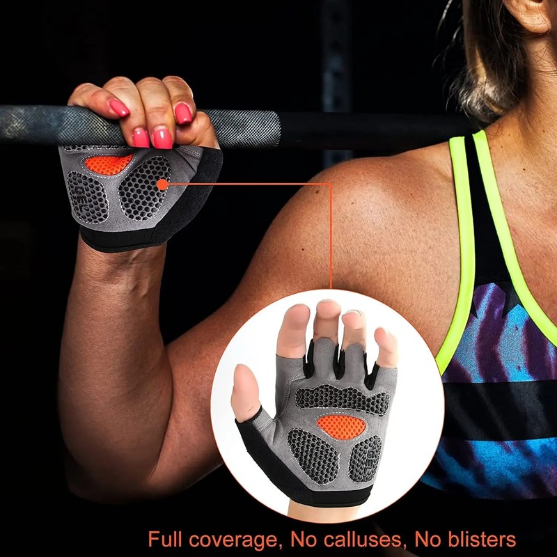 StepTidy Gym Gloves Weightlifting – Non-Slip Breathable Grip, Fitness and