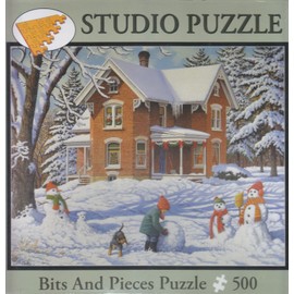 Bits & Pieces 500 Piece Studio Puzzle - Making New Friends - John Sloane