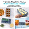 1/2 Cup Silicone Freezer Tray With Lid - Silicone Freezer