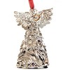 Lenox Angel with Harp Hanging Ornament - Silver Color, L