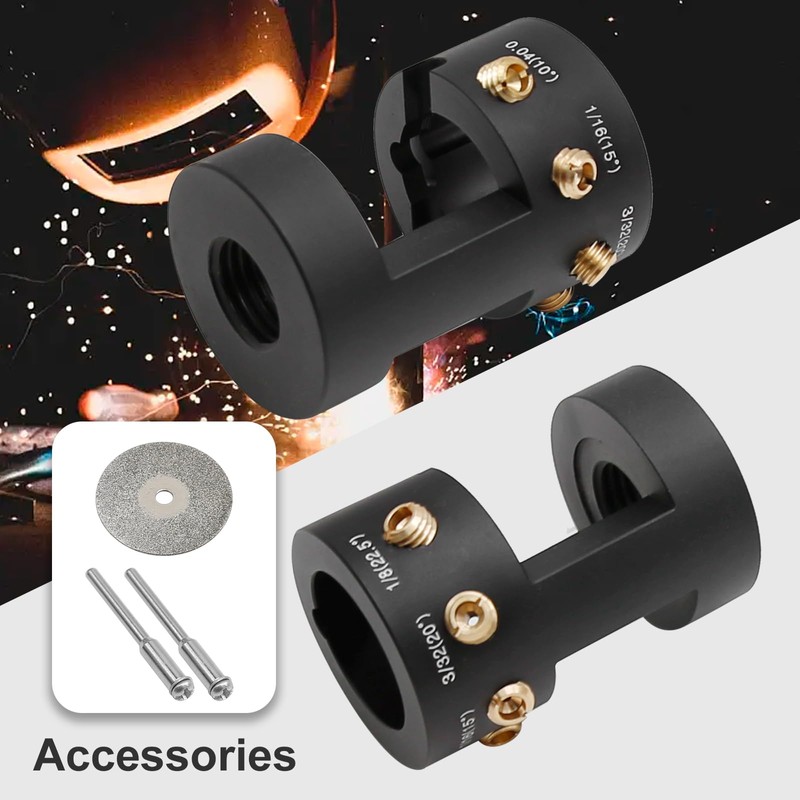 Vkinman Tungsten Electrode Sharpener Grinder Head ALUMINUM TIG Welding Tool