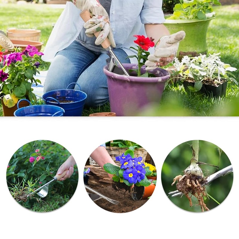 JINHENB Hand Weed Remover Tool,Weeding Tools For Garden,Stainless Steel Weed