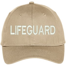 Trendy Apparel Shop Lifeguard Embroidered Baseball Cap - Khaki