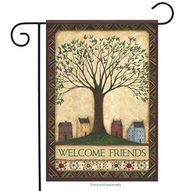 Carson Home Accents Garden Flag, Welcome Tree