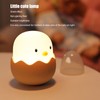 Night Light Eggshell Chicken 3 Dimensional Cute Silicone Household Bedside