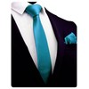 GUSLESON - Conjunto de corbata y pañuelo de 2.4 pulgadas