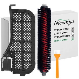 Nicemiya Nicemiya S8 Pro Wasserfilter & Reinigungsb??rste Assembly Zubeh?r Kompatibel mit Roborock S8 Pro Ultra, Roboterstaubsauger Ersatzteile, Staubsauger-Reinigungs-Tankfilter