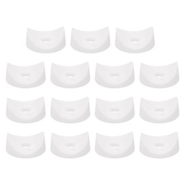 uxcell 50Pcs Plastic Round Washers, 8mm x 32mm x 3mm White PE Concave Washer Spacer Hardware Machine Fastener for Round Tube Fixing