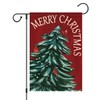 Louise Maelys Merry Christmas Garden Flag 12x18 Inch Welcome Xmas