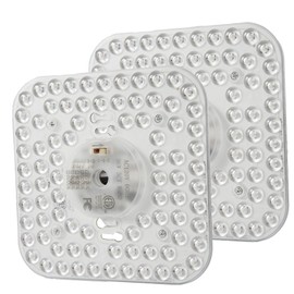 2pack 5.1-inch Ceiling Light Modification kit, dimmable LED Replacement Panel, Living Room Light LED Replacement Module, 18W 5CCT 2700K 3000K 3500K 4000K 5000K 2600LM, 120V (2, HM-S13025)