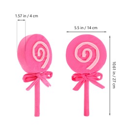 ABOOFAN Giant Lollipop Plush Big Lollipop Prop Photography Prop Fake Candy Model for Candy Decorations Lollipop Birthday Party Supplies