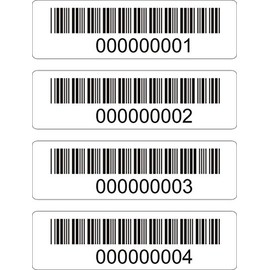 | BAR Code Labels | 500 Labels per roll | Serialized | You Pick Your Numbers | 3" Wide x 1" Tall